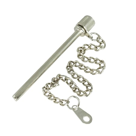WRS WRS Patio Door Security Night Lock Pin - with Chain for Patio Doors 028-98